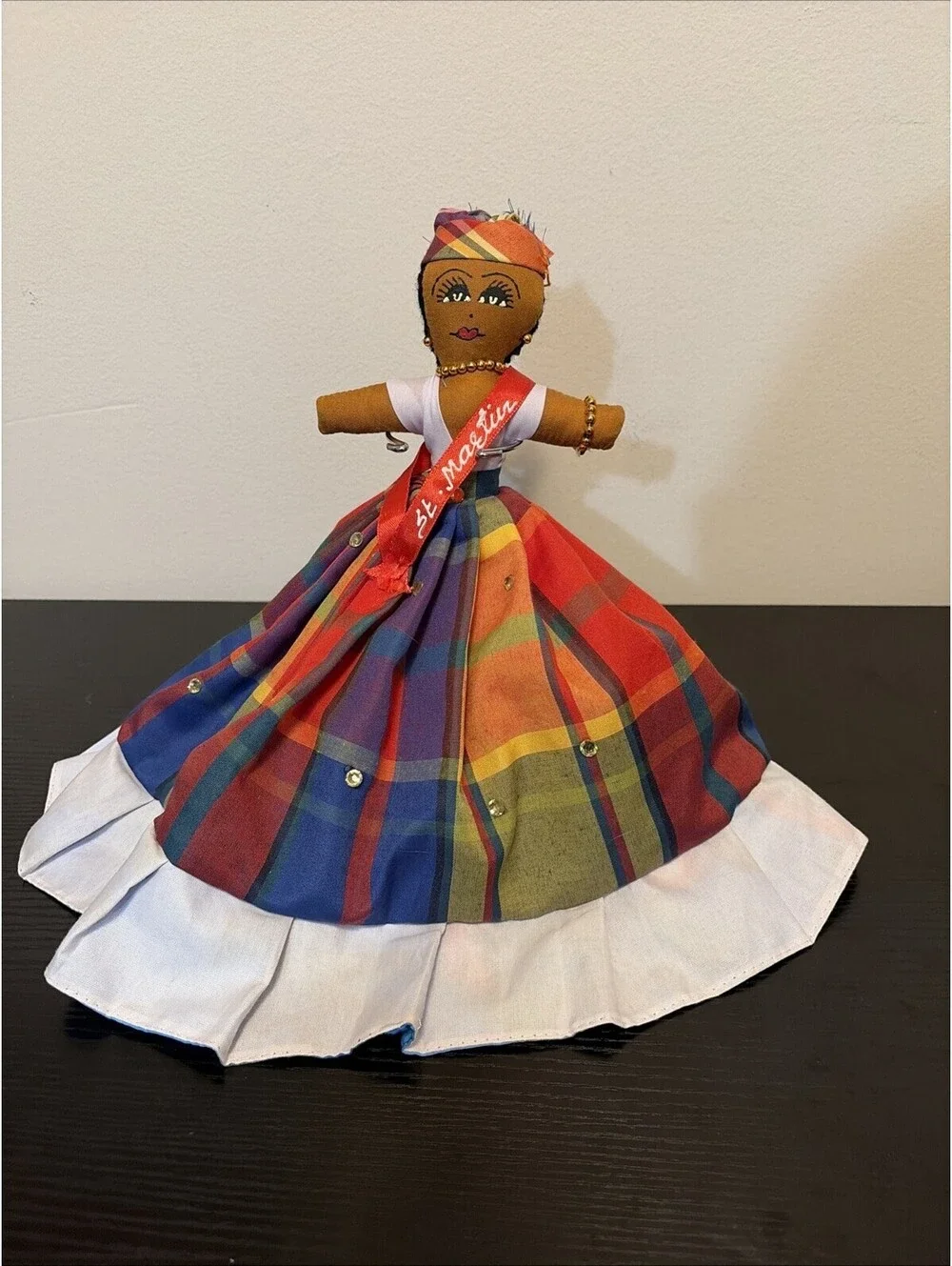 St Maarten Topsy Turvy Doll Caribbean Story Telling Rag Doll Toy 12
